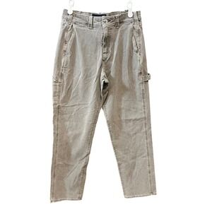 Abercrombie & Fitch Mens Carpenter‎ Pants Stretch Gray 28x30 Crop Utility